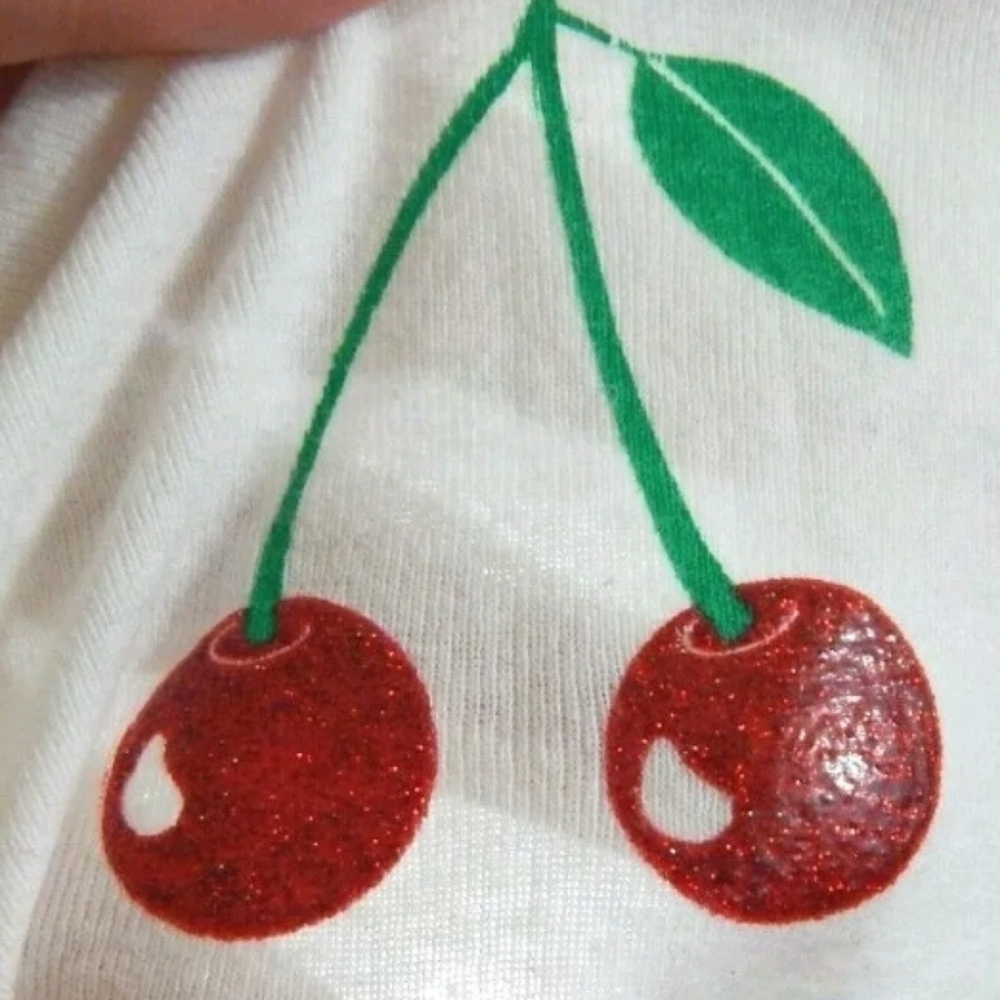 No Boundaries Y2K Cherry Rainbow Crop Tank - Picture 2 of 4